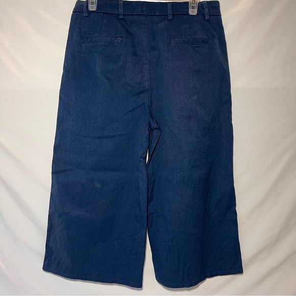 Zara Women’s Wide Leg Crop Denim - Size 8 - Picture 2 of 7